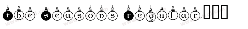 The Seasons Regular字体转换